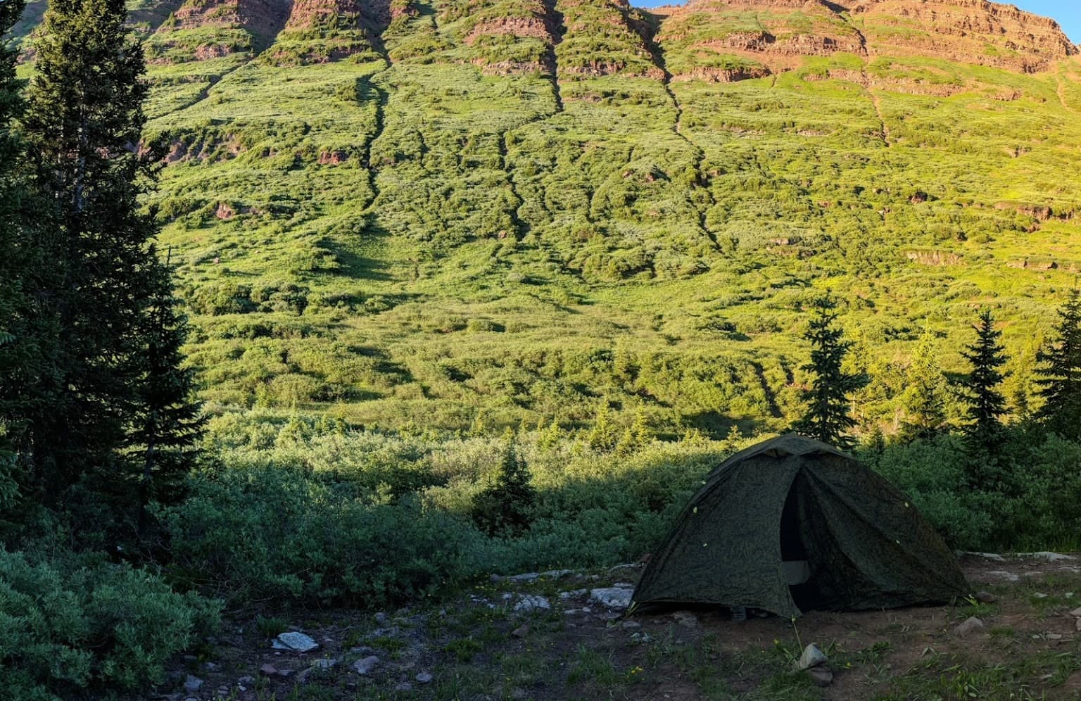 Camping with a view